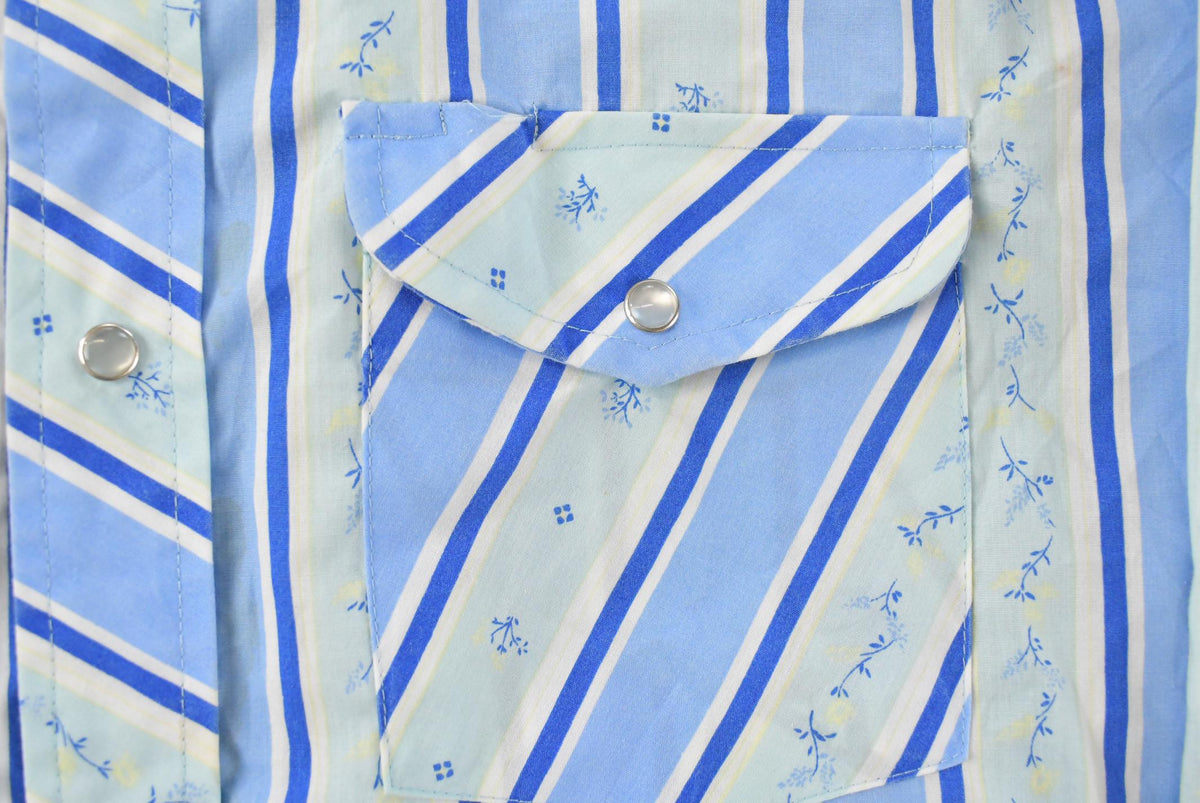 Vintage 1990s Sheplers Cowboy Western Pearl Snap Shirt Men's XL from propervintagecanada