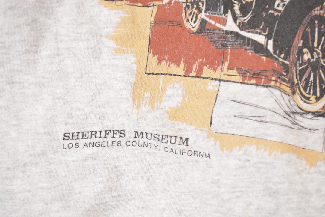 Vintage 1990s Sheriff's Museum Los Angeles California Graphic Print Crewneck Sweatshirt Men's M from propervintagecanada