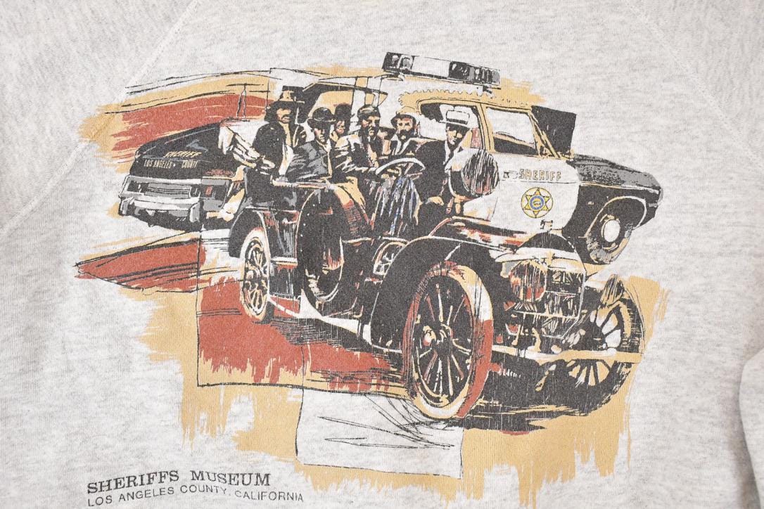 Vintage 1990s Sheriff's Museum Los Angeles California Graphic Print Crewneck Sweatshirt Men's M from propervintagecanada