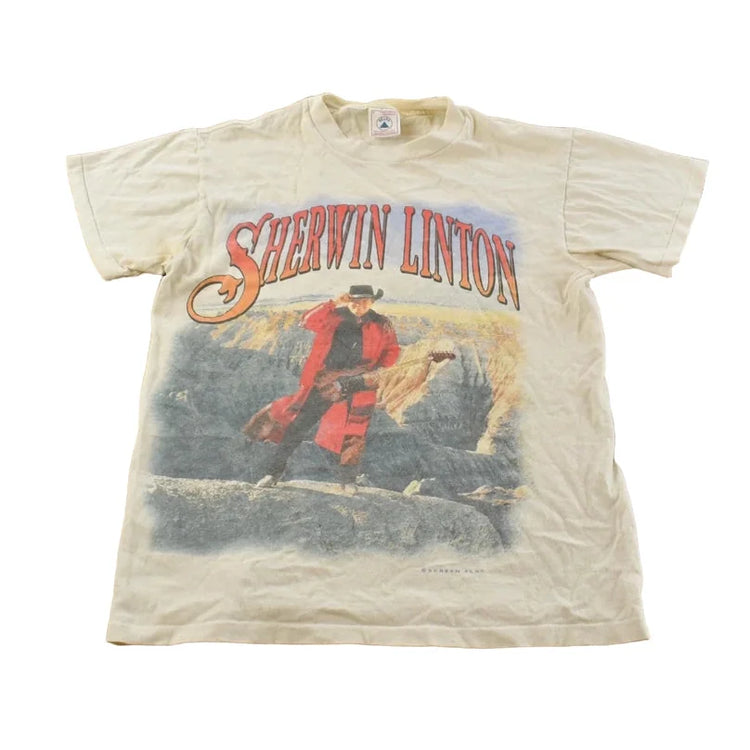 Vintage 1990s Sherwin Linton Forever on the Stage Tour T-Shirt Men's S from propervintagecanada