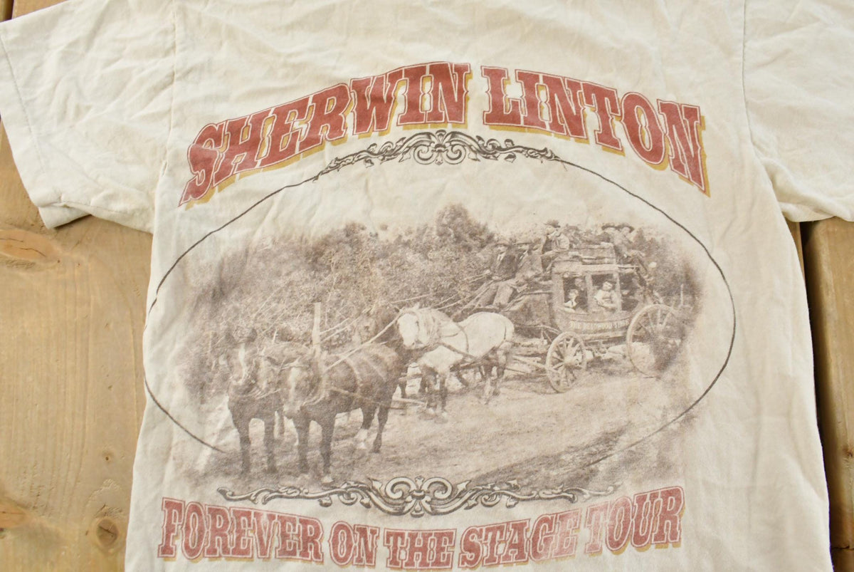 Vintage 1990s Sherwin Linton Forever on the Stage Tour T-Shirt Men's S from propervintagecanada