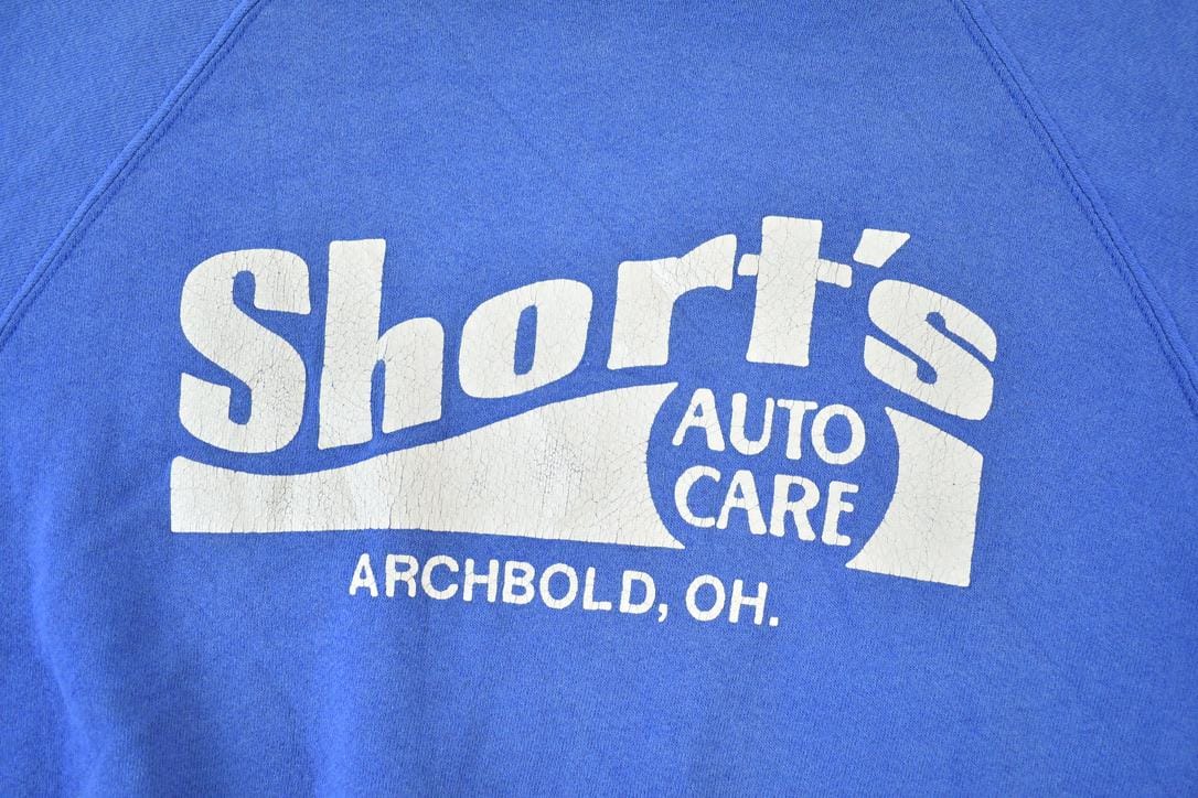 Vintage 1990s Shorts Auto Care Souvenir Crewneck Sweatshirt Made In USA Men's XL from propervintagecanada