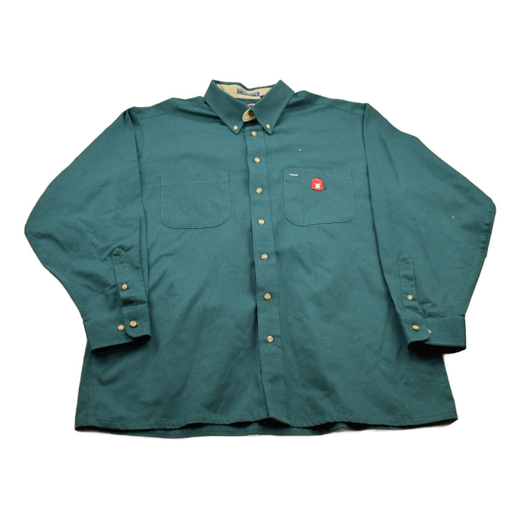 Vintage 1990s Shriners Blank Button Up Shirt Men's 2XL from propervintagecanada
