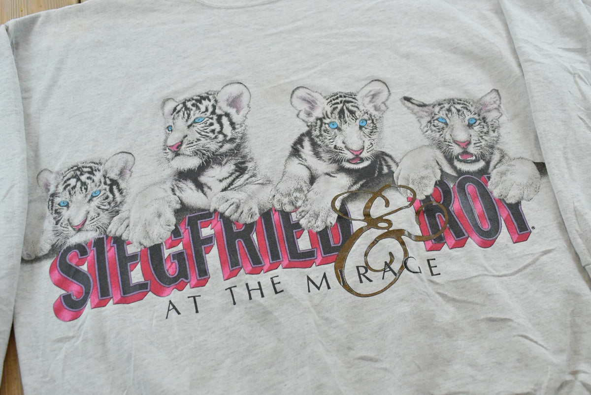 Vintage 1990s Siegfried & Roy At The Mirage Promotional Souvenir Crewneck Sweatshirt Men's L / Las Vegas Casino / 90s Streetwear from propervintagecanada