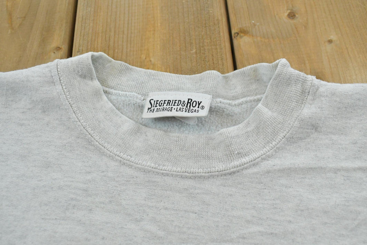 Vintage 1990s Siegfried & Roy At The Mirage Promotional Souvenir Crewneck Sweatshirt Men's L / Las Vegas Casino / 90s Streetwear from propervintagecanada