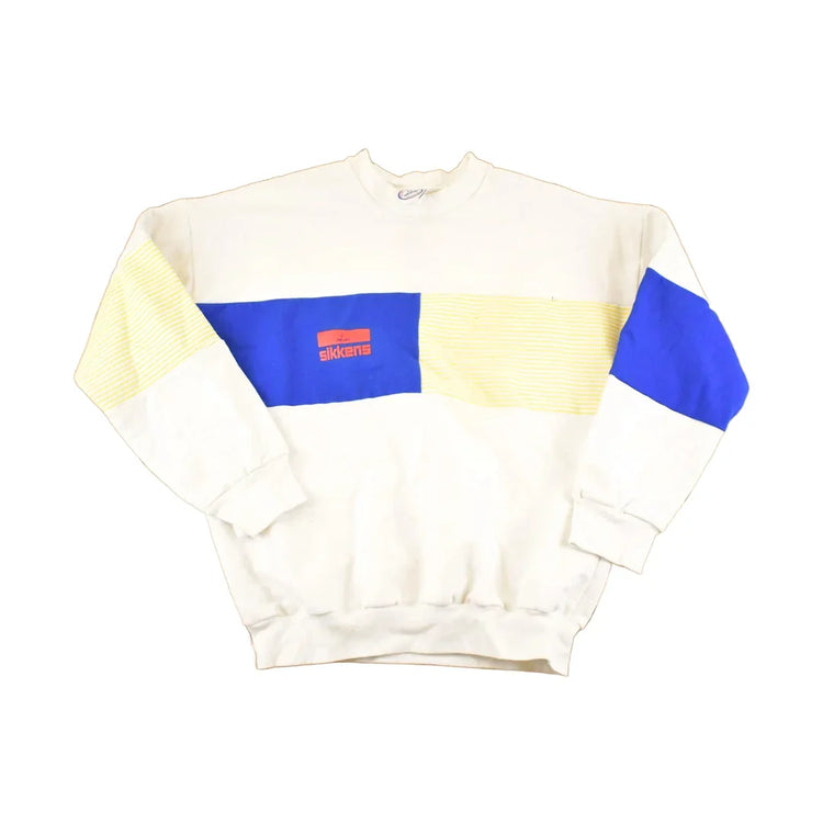 Vintage 1990s Sikkens Paint Color Block Souvenir Crewneck Sweatshirt Men's XL from propervintagecanada
