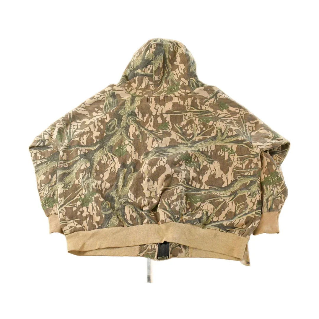 Vintage 1990s Simmons Tree Camo Full Zip Hoodie Men's 2X from propervintagecanada
