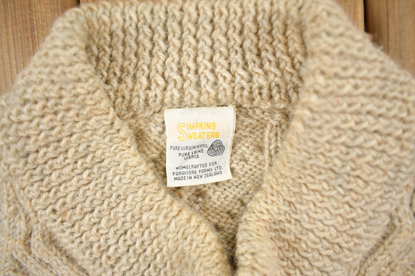 Vintage 1990s Simpkin's Sweaters Cable Knit Mockneck Sweater Men's Medium from propervintagecanada
