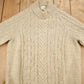 Vintage 1990s Simpkin's Sweaters Cable Knit Mockneck Sweater Men's Medium from propervintagecanada