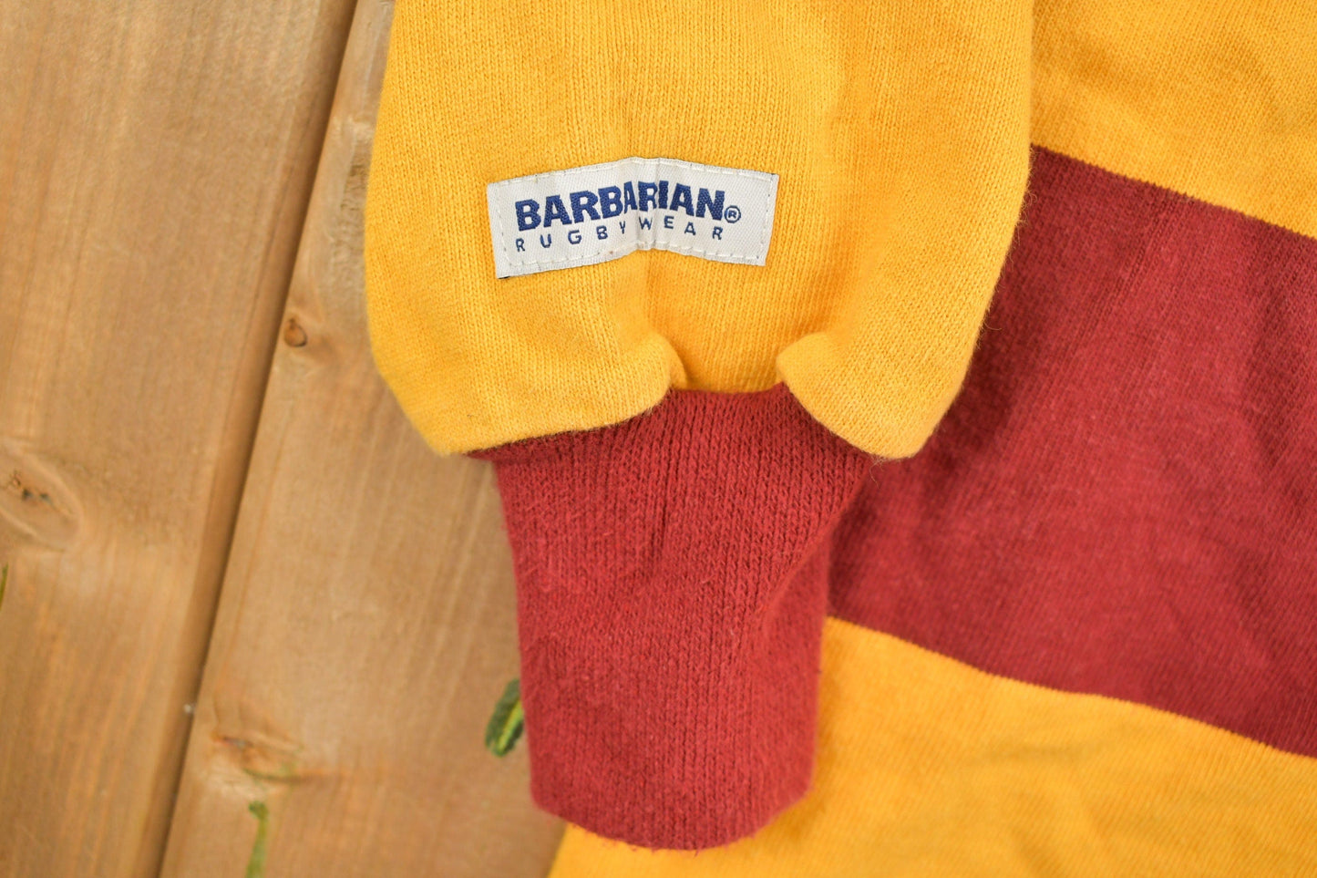 Vintage 1990s Simpson College Rugby Barbarian Collared Sweatshirt Men's Medium from propervintagecanada