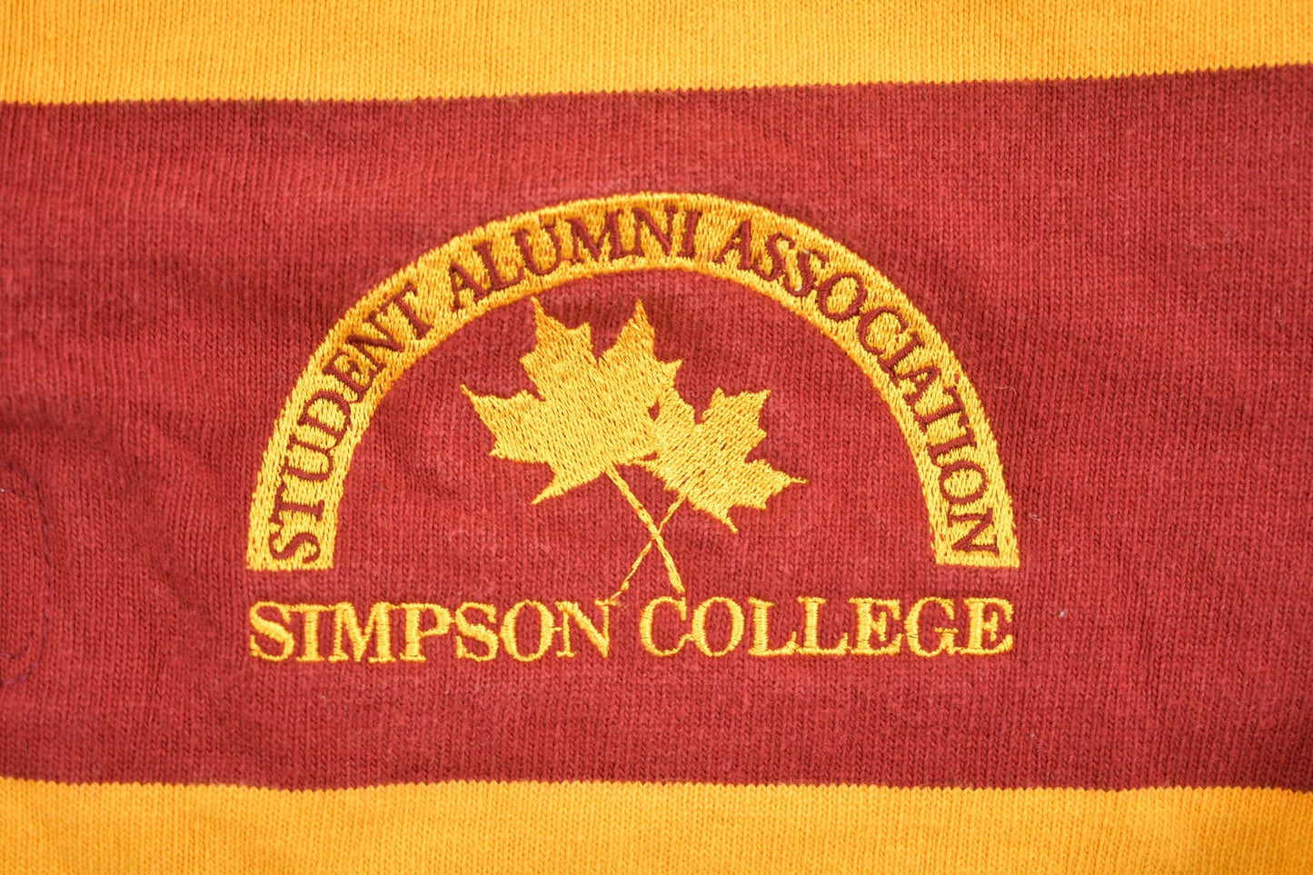 Vintage 1990s Simpson College Rugby Barbarian Collared Sweatshirt Men's Medium from propervintagecanada