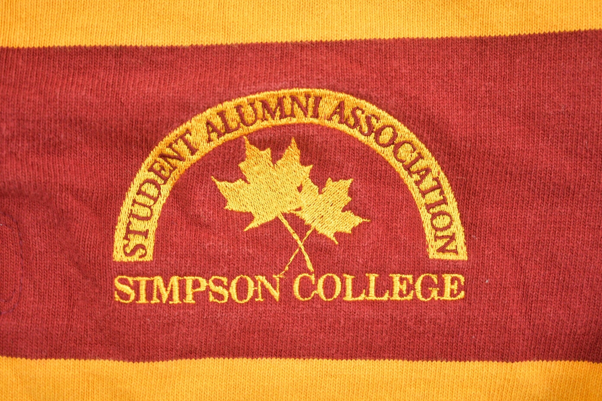 Vintage 1990s Simpson College Rugby Barbarian Collared Sweatshirt Men's Medium from propervintagecanada