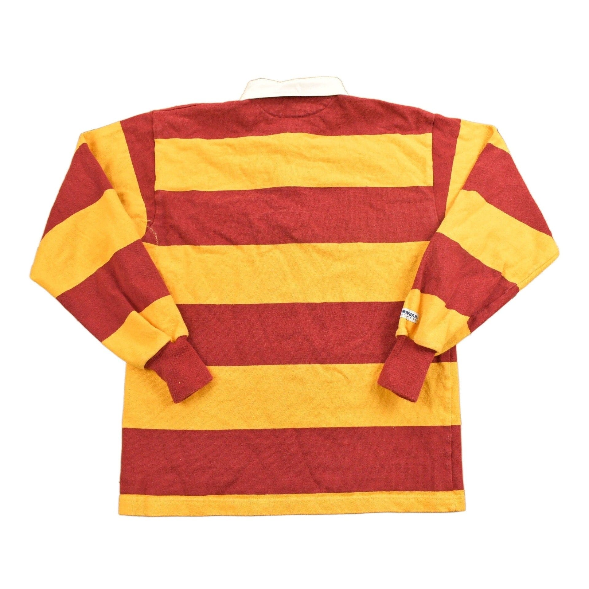 Vintage 1990s Simpson College Rugby Barbarian Collared Sweatshirt Men's Medium from propervintagecanada