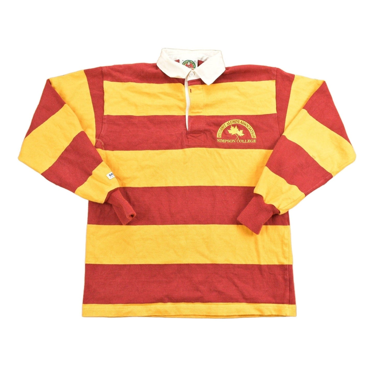 Vintage 1990s Simpson College Rugby Barbarian Collared Sweatshirt Men's Medium from propervintagecanada