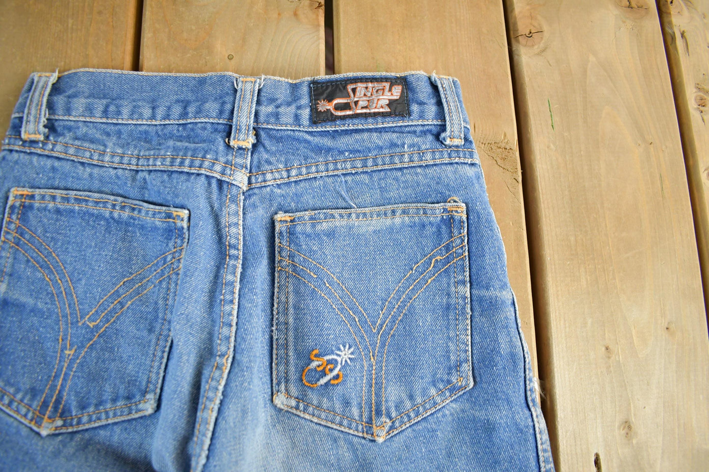Vintage 1990s Single Spur Bootcut Denim Jeans Women's 24 x 36 from propervintagecanada
