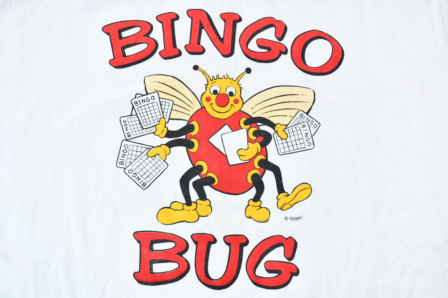 Vintage 1990s Single Stitch Bingo Bug Graphic T-Shirt Men's XL from propervintagecanada