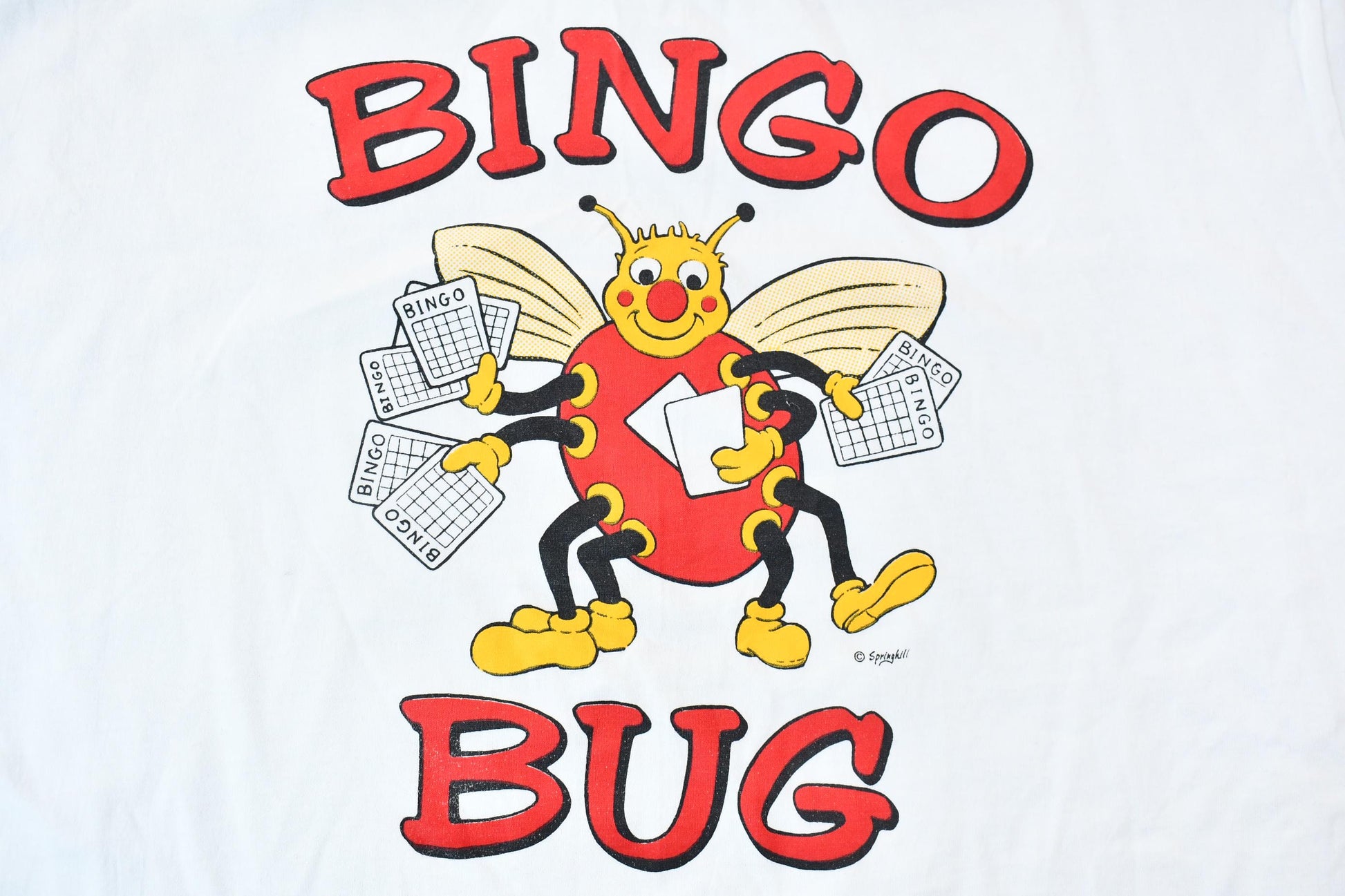 Vintage 1990s Single Stitch Bingo Bug Graphic T-Shirt Men's XL from propervintagecanada
