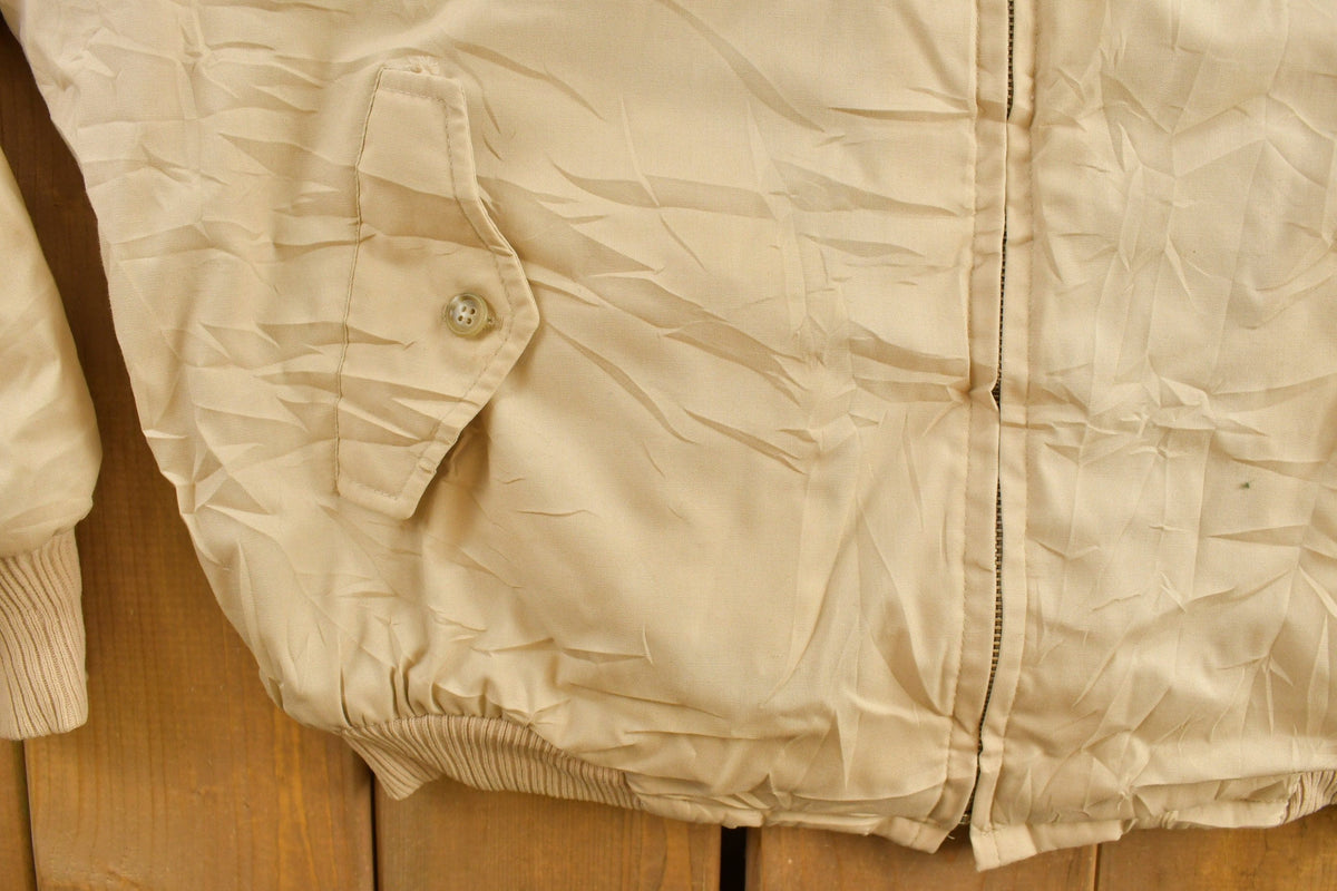 Vintage 1990s Sit Jac Varsity Bomber Jacket from propervintagecanada