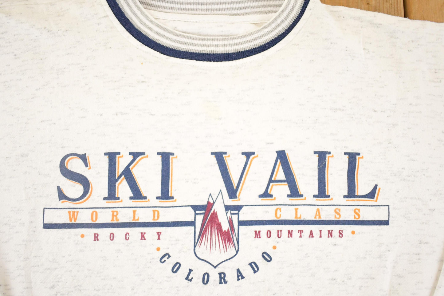 Vintage 1990s Ski Vale Gear For Sports Souvenir Winter Crewneck Sweatshirt Men's XL from propervintagecanada
