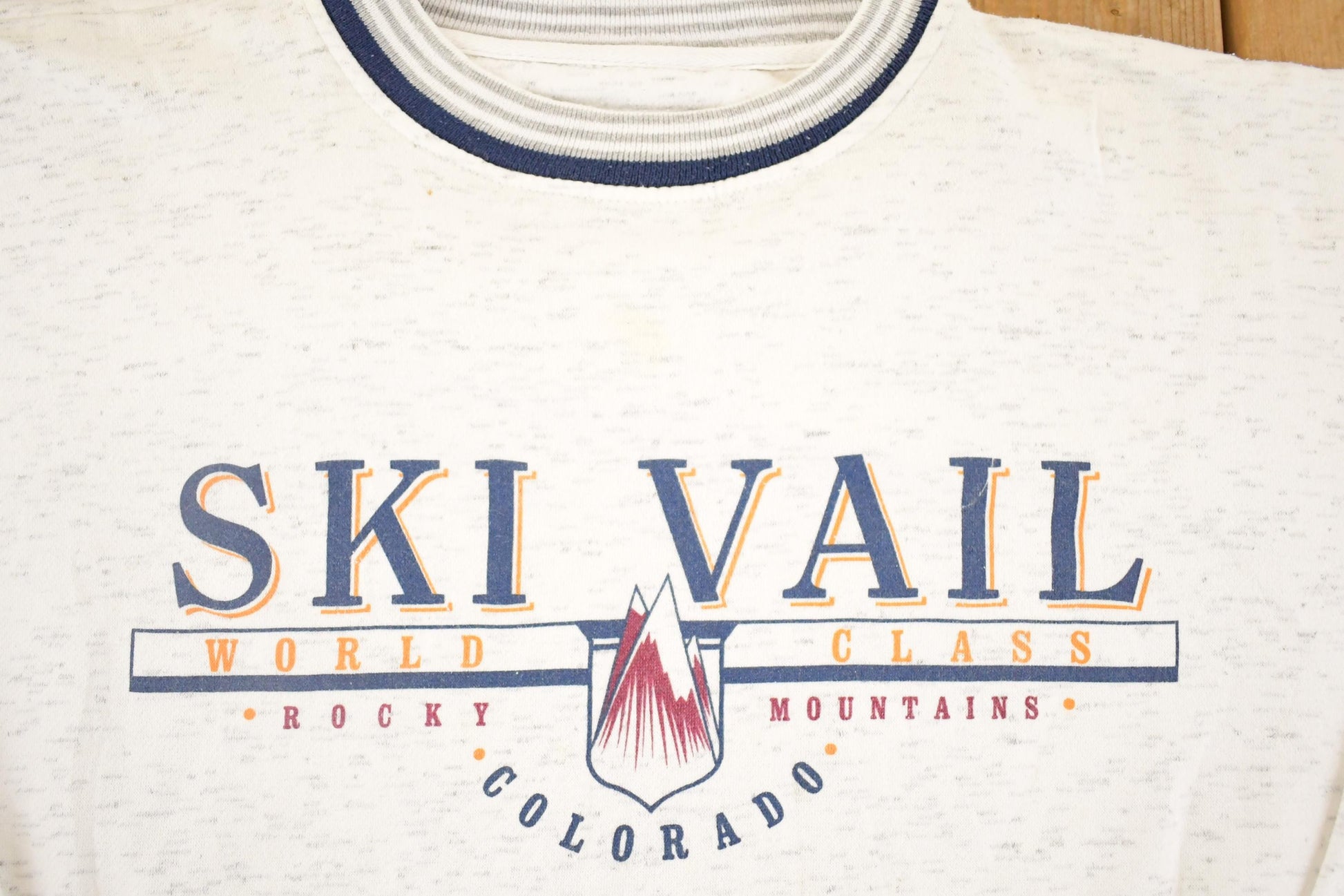 Vintage 1990s Ski Vale Gear For Sports Souvenir Winter Crewneck Sweatshirt Men's XL from propervintagecanada