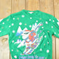 Vintage 1990s Skiing Santa AOP Crewneck Sweatshirt Youth L Men's Small from propervintagecanada