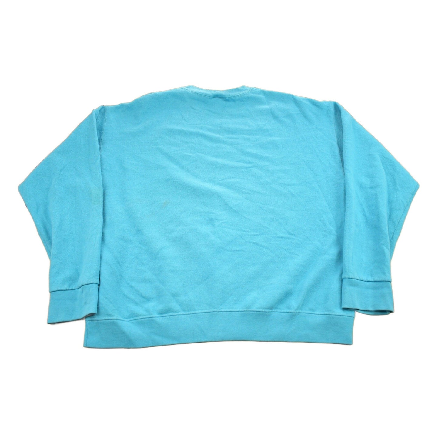 Vintage 1990s Sky Blue Blank Crewneck Sweatshirt Men's XL from propervintagecanada
