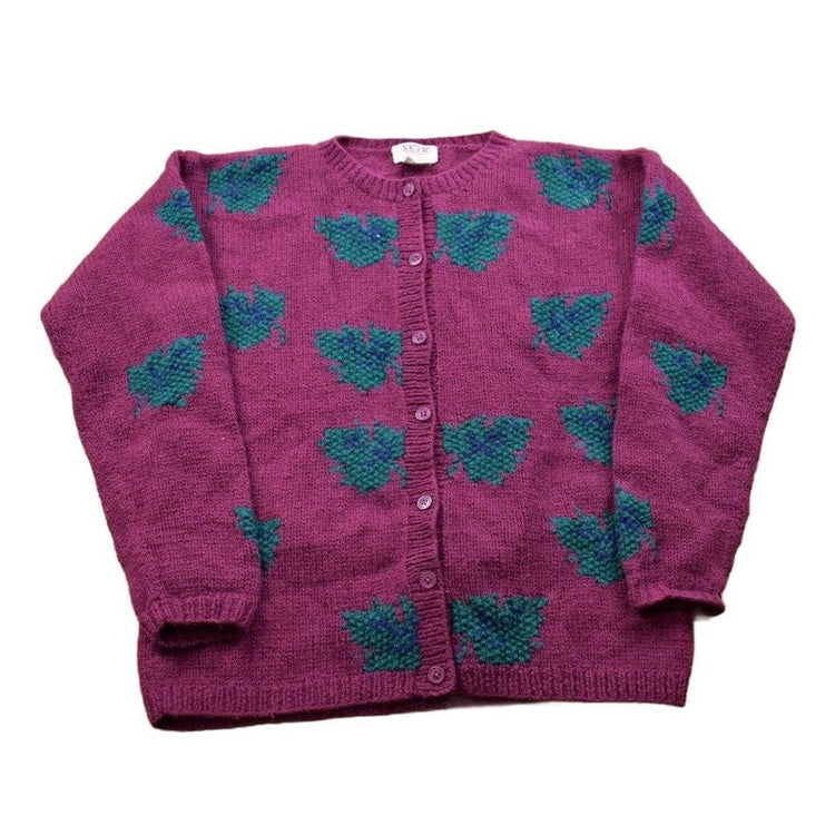 Vintage 1990s Skyr 100% Shetland Wool Knit Button Up Sweater Men's S from propervintagecanada
