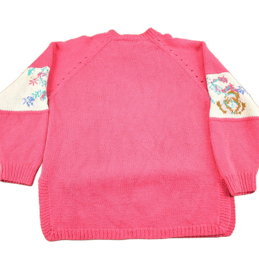 Vintage 1990s Skyr Sportswear Floral Knit Sweater Men's Medium from propervintagecanada