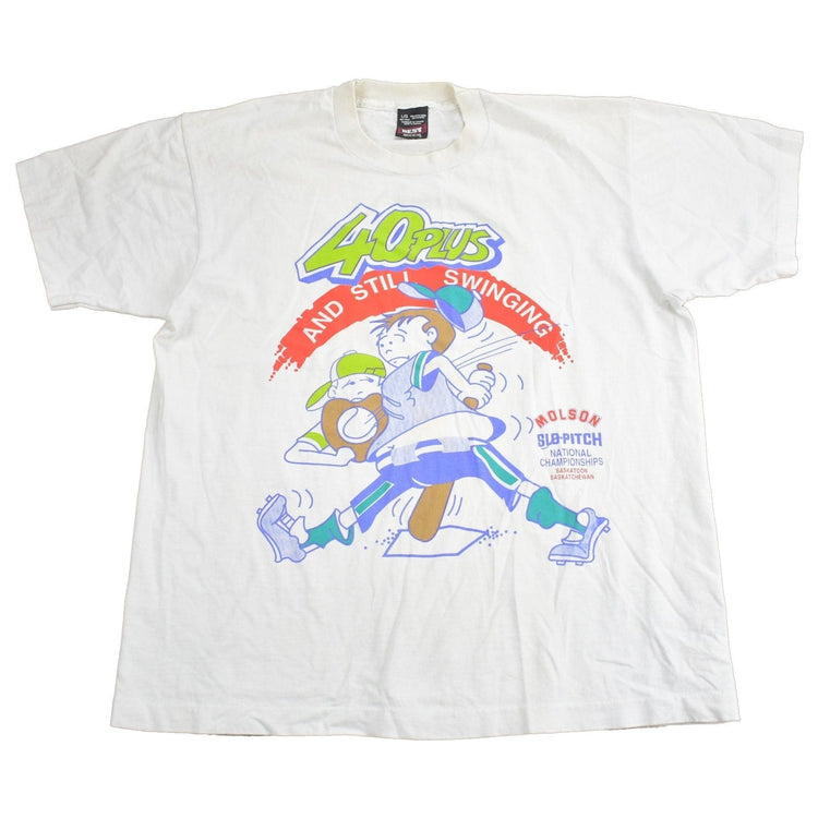 Vintage 1990s Slo Pitch National Championships Graphic T Shirt Men's Large from propervintagecanada