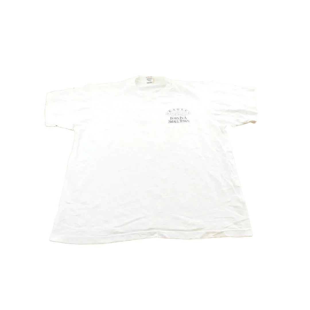Vintage 1990s Small Town Bald Eagle Big Tall Souvenir T-Shirt Men's XL from propervintagecanada