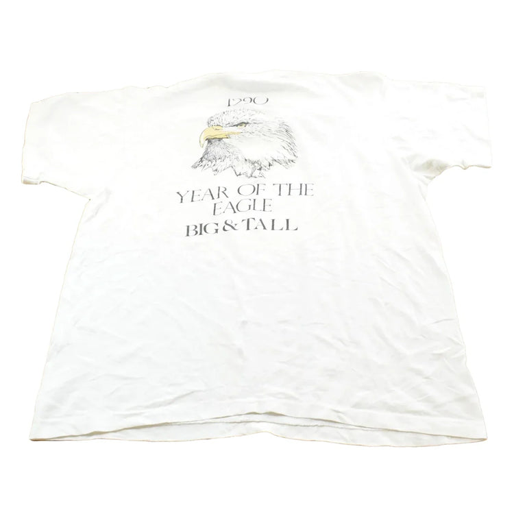 Vintage 1990s Small Town Bald Eagle Big Tall Souvenir T-Shirt Men's XL from propervintagecanada