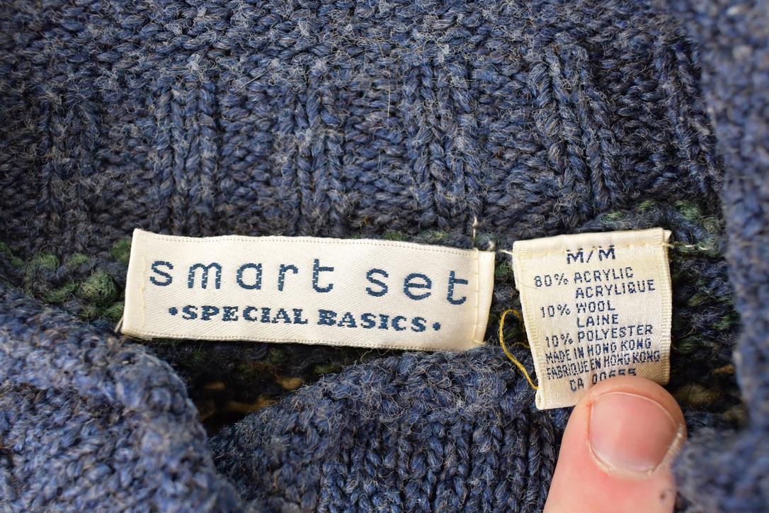 Vintage 1990s Smart Set Special Basics Knit Crewneck Sweater Womens M from propervintagecanada