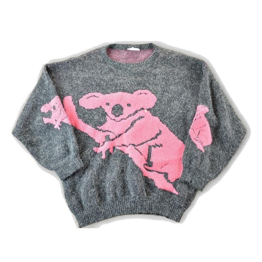 Vintage 1990s Smartline Koala Wool Knit Sweater Men's Medium from propervintagecanada