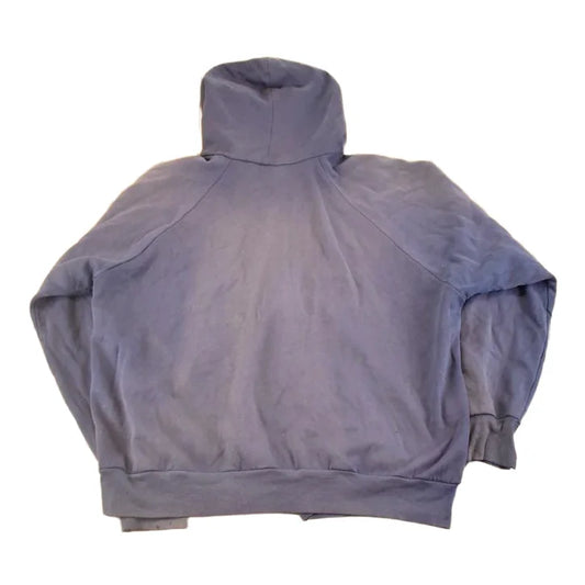 Vintage 1990s Smitty's Thermal Lined Streetwear Blank Full Zip Hoodie Sweatshirt Men's L from propervintagecanada
