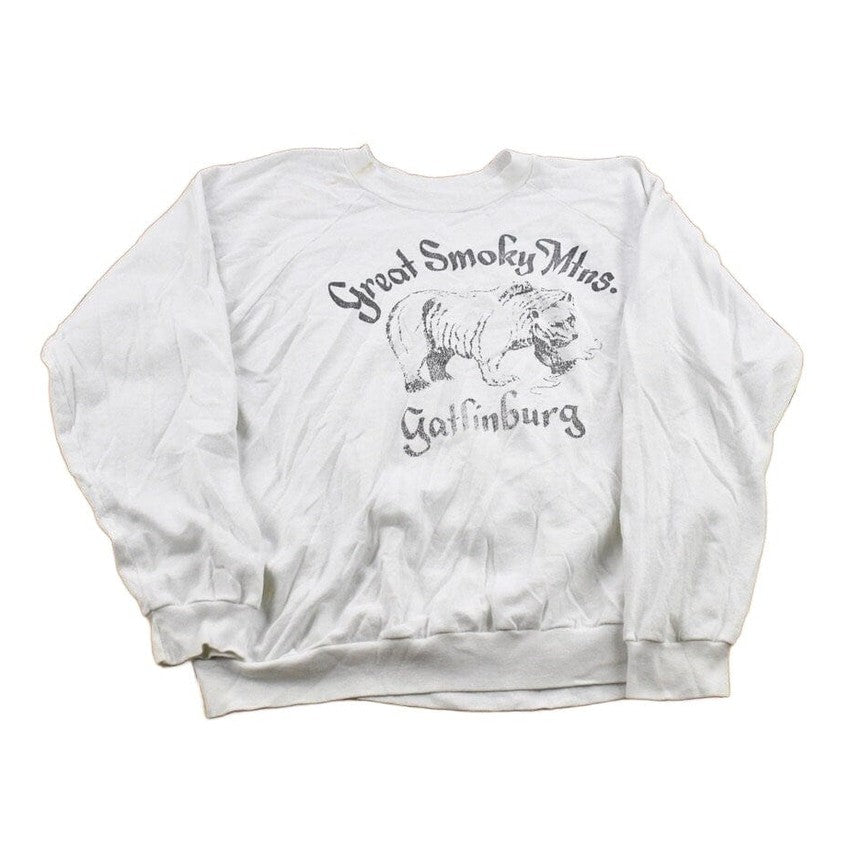 Vintage 1990s Smokey Mountains Gatlinburg Tennessee Crewneck Sweatshirt Men's Small from propervintagecanada