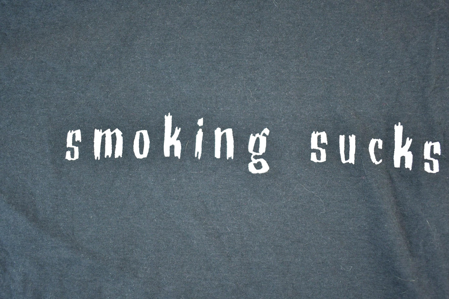 Vintage 1990s Smoking Sucks Souvenir Single Stitch Graphic Print T-Shirt Made In USA Men's Small from propervintagecanada