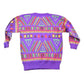 Vintage 1990s Snap By Knit Set Abstract Pattern Crewneck Sweater Women's M-L from propervintagecanada