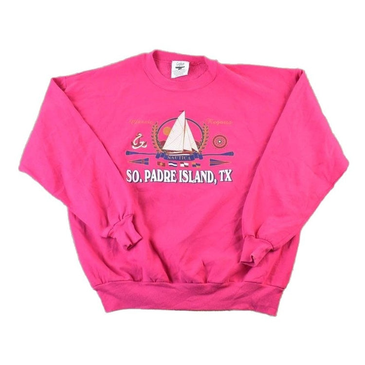 Vintage 1990s SO. Paradise Island, TX Souvenir Crewneck Sweatshirt Men's 2XL from propervintagecanada