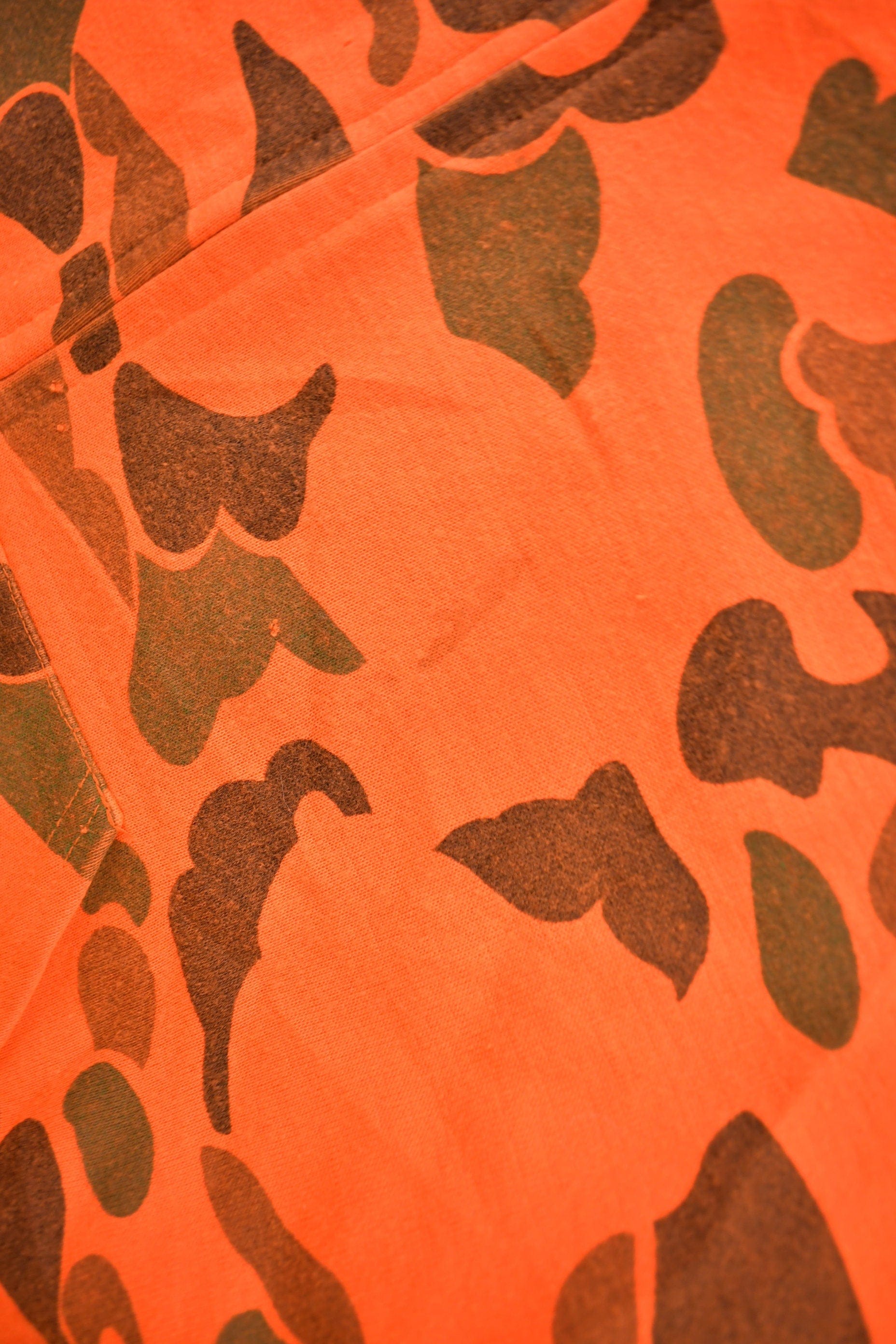 Vintage 1990s Sod King Orange Camo Graphic Hoodie Men's 2XL from propervintagecanada