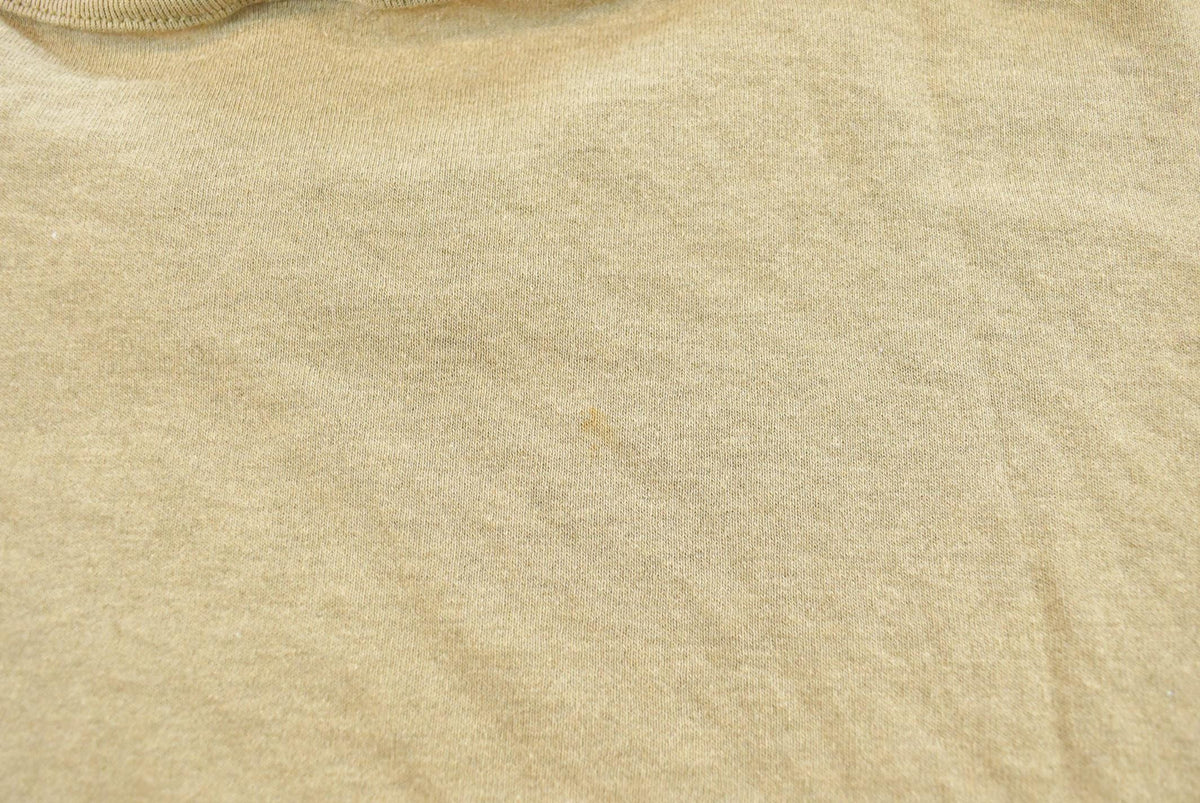 Vintage 1990s Soffe Blank Brown T-Shirt Men's XL from propervintagecanada