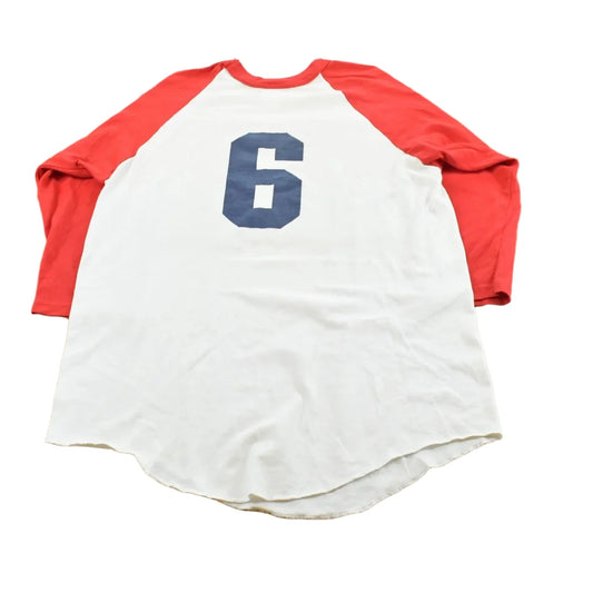 Vintage 1990s Soffe Pearl Park Raglan Color Block 3 Quarter Sleeve T-Shirt Men's M from propervintagecanada