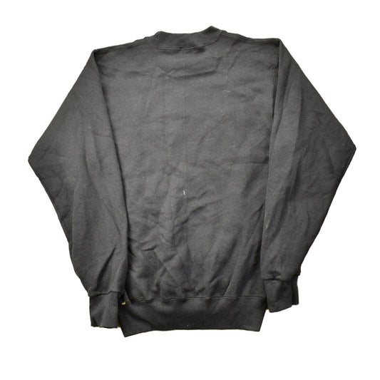 Vintage 1990s Soffee Sweats Black Blank Crewneck Sweatshirt Men's Medium from propervintagecanada