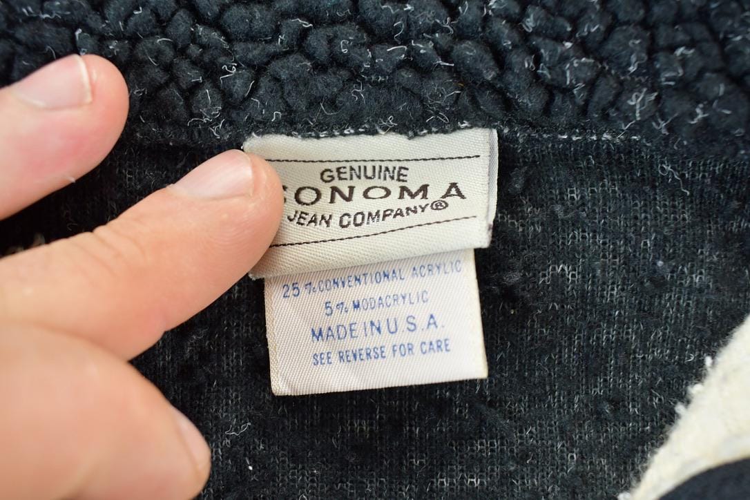 Vintage 1990s Sonoma Jean Company Fleece Outdoorsman Sweater Men's Large from propervintagecanada