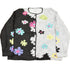 Vintage 1990s South Cotton All Over Floral Pattern Knitt Cardigan Sweater Women&
