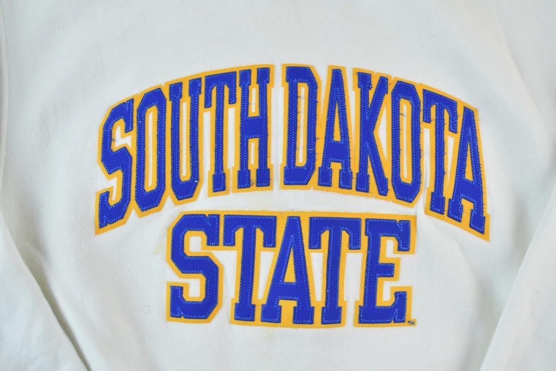 Vintage 1990s South Dakota State University Crewneck Men's Small from propervintagecanada