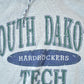 Vintage 1990s South Dakota Tech Hardrockers Souvenir Plaid Lined Hooded Sweatshirt Made In USA Men's Large from propervintagecanada