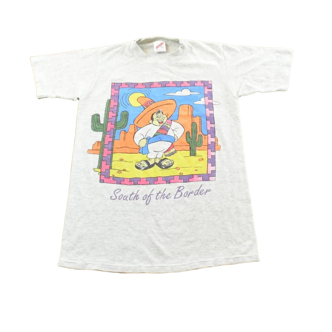 Vintage 1990s South of the Border Mexico Souvenir Travel T-Shirt Mens 2XS Men's 2XL from propervintagecanada