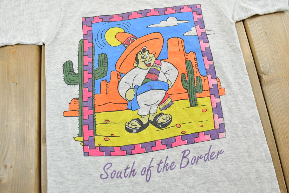 Vintage 1990s South of the Border Mexico Souvenir Travel T-Shirt Mens 2XS Men's 2XL from propervintagecanada