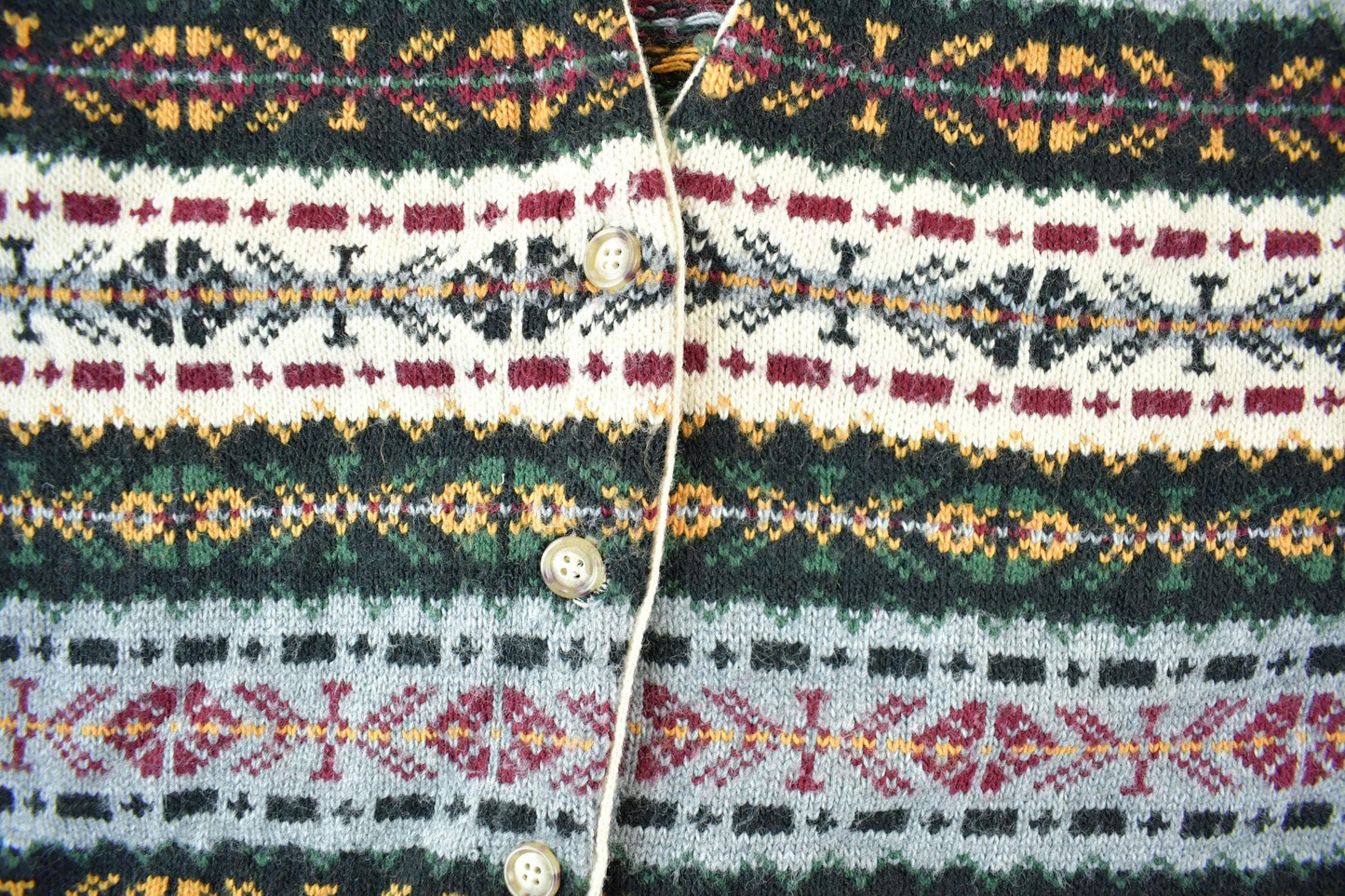 Vintage 1990s Southern Lady Knit Cardigan Sweater Vest Women's Medium from propervintagecanada