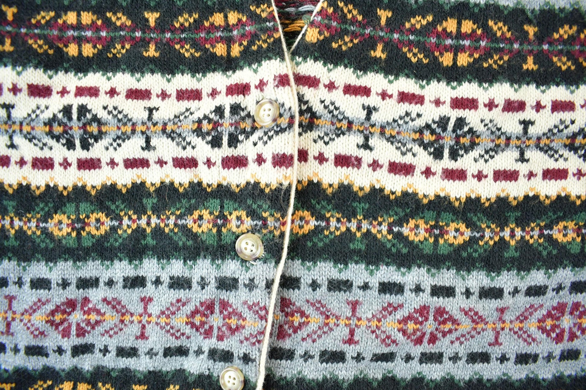 Vintage 1990s Southern Lady Knit Cardigan Sweater Vest Women's Medium from propervintagecanada